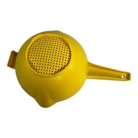 Vintage Tupperware Yellow Spout Strainer Colander with Handle.  READ - Picture 5 of 6